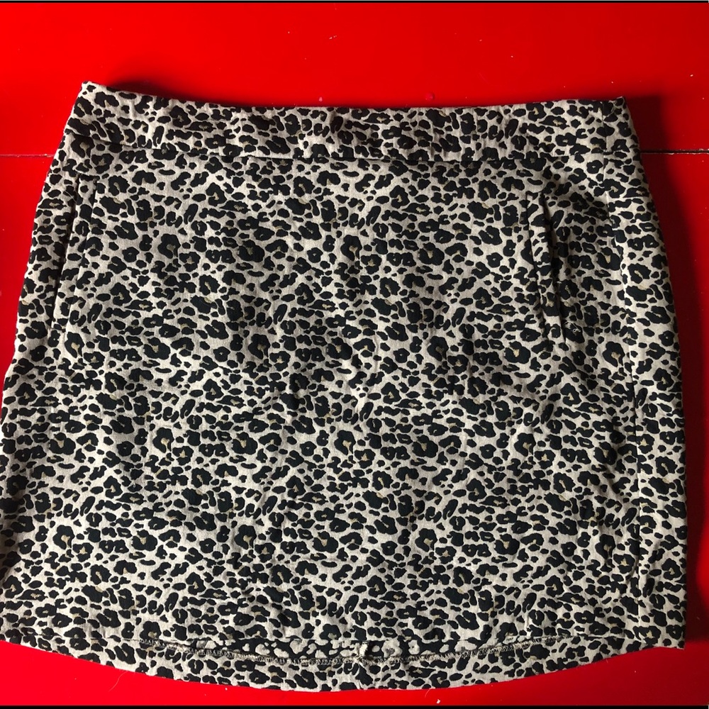 Leopard Print Skirt